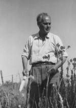 Hans Kunz beim Botanisieren